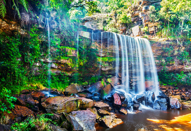 Popokvil Waterfall: Natural Beauty in the Mountains
