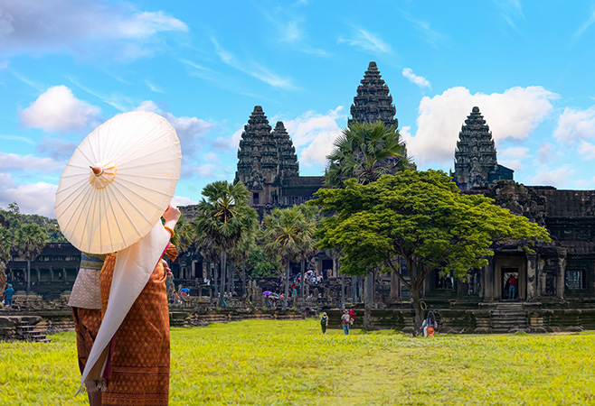 The ancient Angkor Wat temple - Cambodia